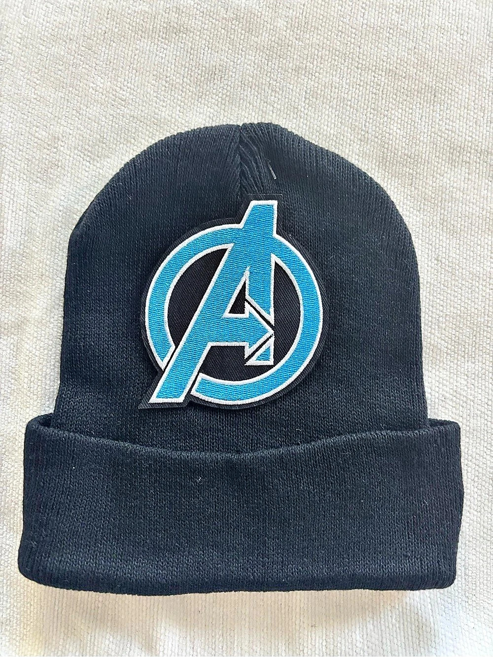 Marvel Black & Blue Knit Beanie